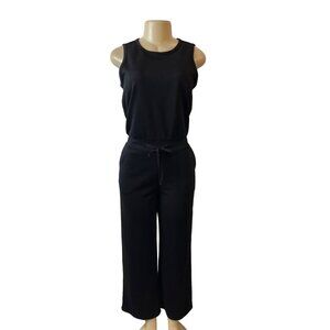 Sarin Mathews Women's Black Casual Loose Sleeveless Wide Leg Jumpsuit Sz S - NWT
